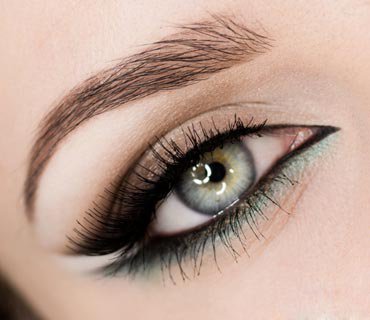 Вечерний макияж для зелёных глаз